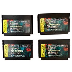 Lot of 4 Famicom Multi Game Cartridges Untested Action Adventure Sports